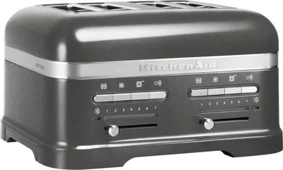 A studio shot of a KitchenAid toaster.