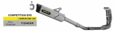 Obrázok produktu pre ARROW Racing KOMPLETNÝ VÝFUKOVÝ SYSTÉM EVO pre Triumph DAYTONA 660