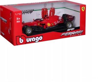 Zdjęcie produktu dla BOLID F1 Ferrari SF21 Sainz 1:18 BBURAGO 16809