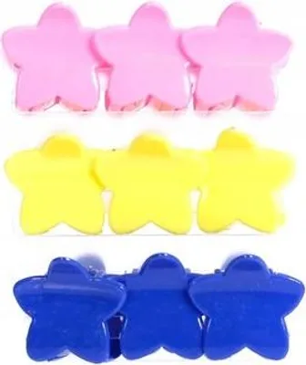 Image de Bocca Beauty Épingles à cheveux en forme d'étoile multicolore 9 pièces