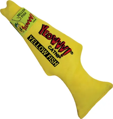 Produktbild von Yeowww! Katzenspielzeug gelber Fisch