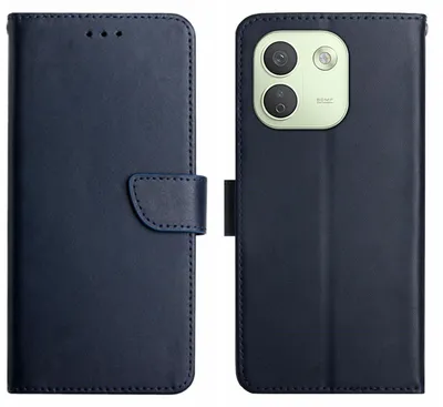 Produktbild von Coverup Genuine Leather Klapphülle - Echtes Leder - Xiaomi Redmi Note 17 Pro Max Hülle - Blau