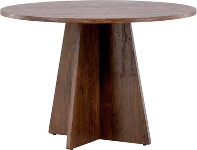 Image de Bootcut table de salle à manger Ø110 cm mocca.