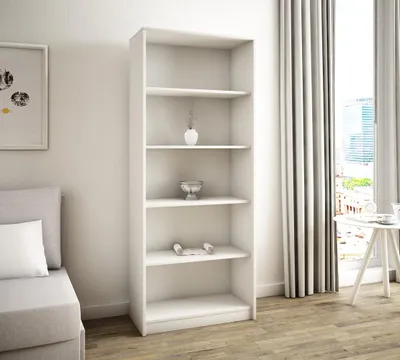Immagine prodotto di Scansia alta con scaffali TOMAI – bianco