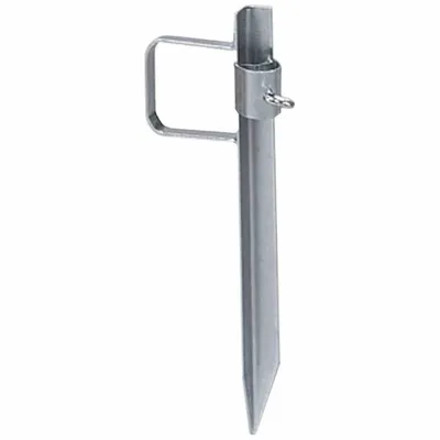 Image de Delschen RDB7501 Piquet de gazon au sol 43 cm, réglable, pour tiges de parasol jusqu'à 33 mm, galvanisé