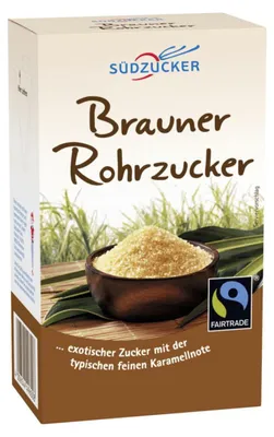 Produktbild von Südzucker Brauner Rohrzucker Fair Trade exotischer Zucker 500g