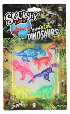 Produktbild von Matschiger tastischer Superstreck -Neon -Dino, 6dlg.