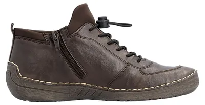 Produktbild von Rieker Damen Stiefelette Gummizug Reißverschluss Markenapplikation 52557, Größe:40 EU, Farbe:Braun
