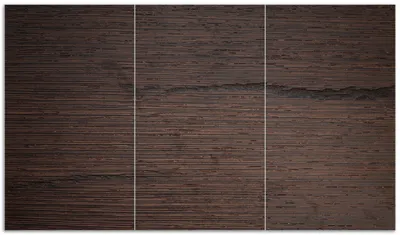 Produktbild von Wallario Herdabdeckplatte aus Glas, Größe 90 x 52 cm 3-teilig, Motiv Holz-Optik Textur dunkelbraunes Holz