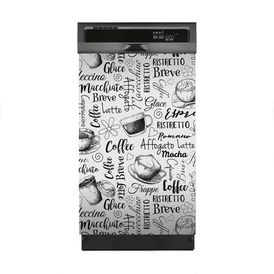 Produktbild von Magnete Dekorative 45x70 cm Küche Magnetmatte Spülmaschine - Bildunterschrift Kaffeemotiv