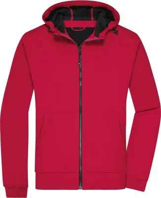 Produktbild von Softshelljacke mit Kapuze im sportlichen Design red/black, Gr. XXL