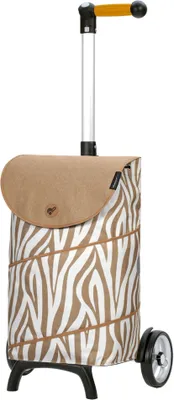 Image de Andersen SHOPPER MANUFAKTUR chariot de courses Unus Shopper Fun Tyra Zebra beige