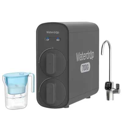 Produktbild von Waterdrop G5P700 Umkehrosmoseanlage, 700 GPD, mit einer zusätzlichen WD-PT-05B-L Wasserfilterkanne