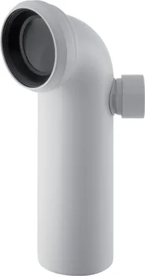 Immagine prodotto di Geberit Geberit Anschlussbogen PP 90Gr mit Zusatzanschluss rechts d90/110
