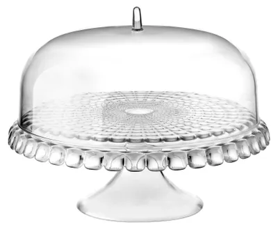 Tortenplatte mit Haube, transparent, Ø 36 x 28 cm
