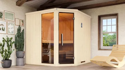 Produktbild von weka Elementsauna Varberg 3 GTF Trend inkl. 7,5 kW OS-Ofenset x B x T x H x 194 x 194 x 199