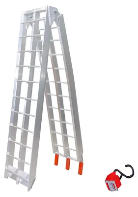 Productafbeelding van Motorschop aluminium BIKETEC, 226x30,5 cm, draagvermogen 340 kg, zilverkleurig