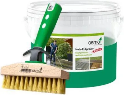 Produktbild von Osmo Holz-Entgrauer Kraft-Gel Farblos 2,50 l *Eimer & Ter.-Reinigungsbürste* - 13900129