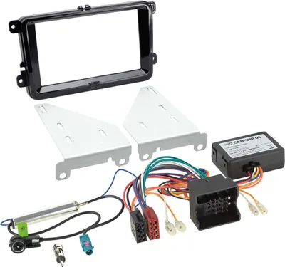 Image de 2-DIN compatible avec Seat/Skoda/VW CAN Bus/antenne piano noir