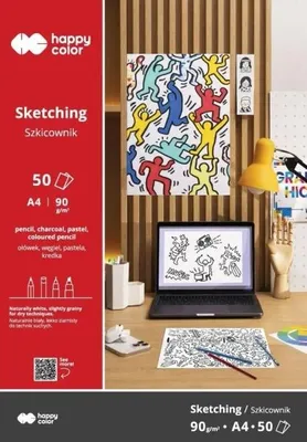 Produktbild von Skizzenblock "Junger Künstler" A4/50 Blatt, 90 g/m², Happy Color - GDD