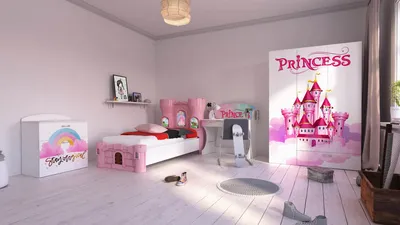 Produktbild von Kinderzimmer Castle Prinzesssin. Herzgriffe