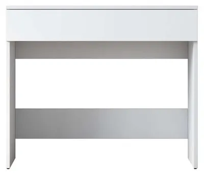 Image de Coiffeuse Table de maquillage en Bois MDF blanc - L 90 × P 45 × H 76,8 cm