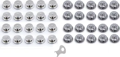 Produktbild von TENAX® Set 20/30/50 Stk. Oberteil bis 2 mm u. Unterteil f. Verdeck und Persenning inkl. 1 Schlüssel Größe: 20er Set