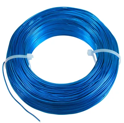 Produktbild von 120m Aluminiumdraht Ø 1mm Aludraht Basteldraht Dekodraht Schmuckdraht blau