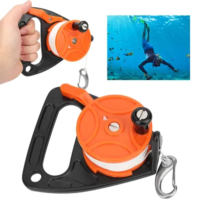 Obrázek produktu pro Tauchtrommel 150ft, Tauchgerät mit Griff, PP-Seil-Kombination in Orange, ideal für Unterwasser-Tauchen, Wrack-Tauchen, Schnorcheln