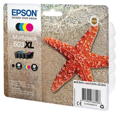 Immagine prodotto di Epson Multipack 4 colori 603 XL T 03A6