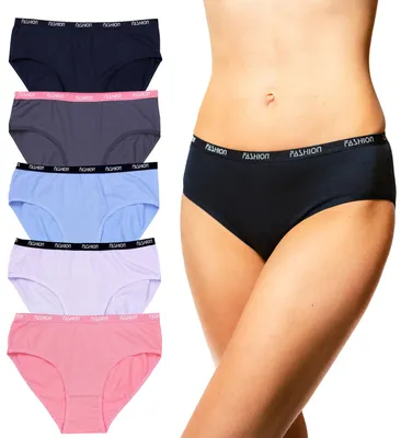 Produktbild von Alkato Damen Maxi Slip mit Alloverdruck 5er und 10er Pack, Farbe: 3171PD6-LO Slip / Farbenmix, Größe: M