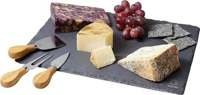 Image de Élégant service à fromage 4 pièces avec plateau à fromage