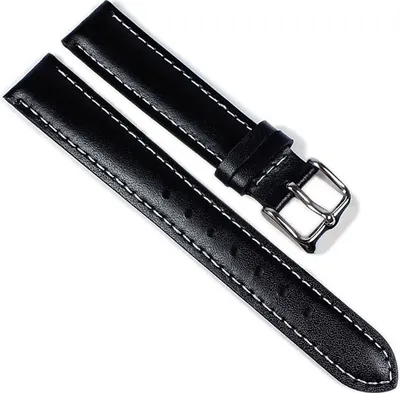 Produktbild von Casio Uhrenarmband Leder 16mm schwarz LTP-1314
