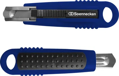 Imagen del producto de Cortador de seguridad Soennecken 3518, 18 mm, color azul, con 2 hojas de repuesto