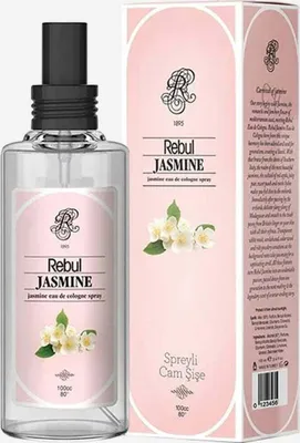 Produktbild von Rebul Eau de Cologne | Kölnisch Wasser für Herren Glasflasche After Shave, Cologne, Rasierwasser für Herren und Damen - Jasmine 100ml
