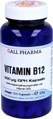 Zdjęcie produktu dla GALL PHARMA, witamina B12, 300 µg, kapsułki (GPH), 120 kapsułek