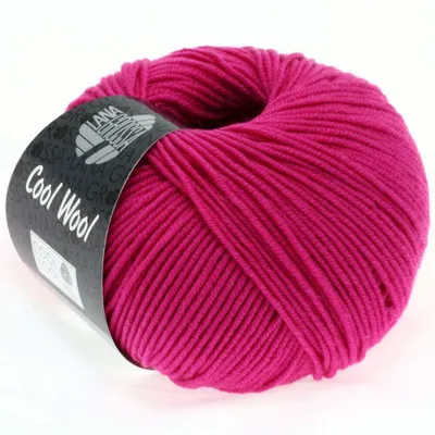 Obrázek produktu pro Lana Grossa COOL WOOL 50 g snadno udržovatelné pletací příze z extra jemné merino vlny 95 barev Barva 537 - Zyklam