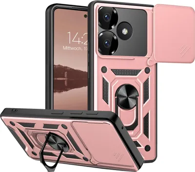 Produktbild von Armor Handyhülle für Xiaomi Redmi 13 Kameraschutz Handy Panzer Case Cover Schutzhülle Outdoor Farbe: Rosegold