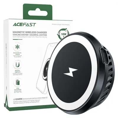 Obrázok produktu pre ACEFAST E2, Vnútorný, USB, Bezdrôtové nabíjanie, Čierna