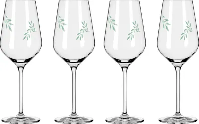 Produktbild von Dekomiro Set Ritzenhoff Weißwein Organix 4er Set mit Glasreinigungstuch
