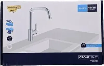 Produktbild von GROHE QuickFix Start, Standard, Chrom, Joystick, Einzelbild, 3/8", Keramik
