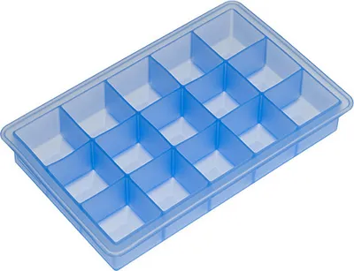 Produktbild von Lurch 00010450, 15 Stück(e), Rechteckig, Eiswürfelbehälter, Blau, Silikon, -40 - 240 °C
