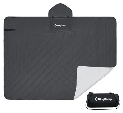 Obrázek produktu pro King Camp Víceúčelová pikniková deka s kapucí KP2101 Multipurpose raincoat černá
