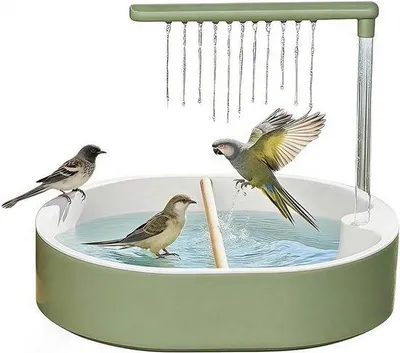 Produktbild von Automatische Vogeldusche mit Wasserhahn für Parkitenvögel, Kakadu und Kanarienvögel - ideal für Vogelhaltung und Hygiene