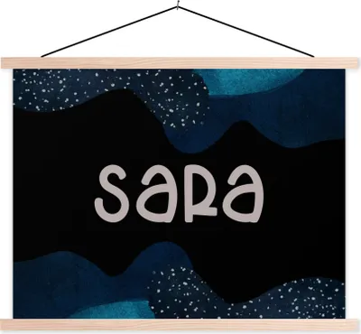 Produktbild von MuchoWow® Textilposter Sara - Pastell - Mädchen 40x30 cm mit holzfarbenen Rahmen - Bilder
