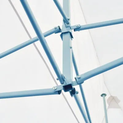 Immagine prodotto di vidaXL Tenda pop-up per feste con pareti laterali pieghevole 3x6 m acciaio bianco