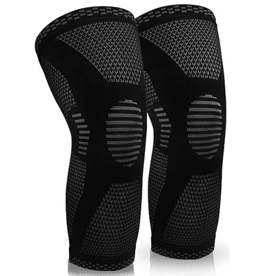 Produktbild von Kniebandage für Damen/Männer, Kompression Kniestütze, Kniescherzen, Laufen, Gewichtheben, Basketball, Volleyball, Sport, L