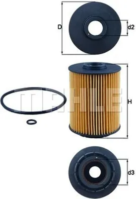 Produktbild von Ölfilter KNECHT OX 356D