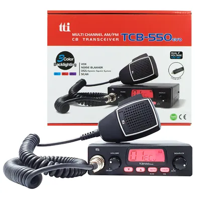 Zdjęcie produktu dla Radiostacja CB TTi TCB-550 EVO, DSS, VOX, filtr NB, skanowanie, ekran wielokolorowy, 12-24V