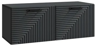 Image de Meuble TV mural vidaXL, noir, 78,5 x 31 x 30 cm